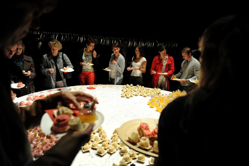design culinaire - julie Rothhahn - food design - installation culinaire - performance culinaire